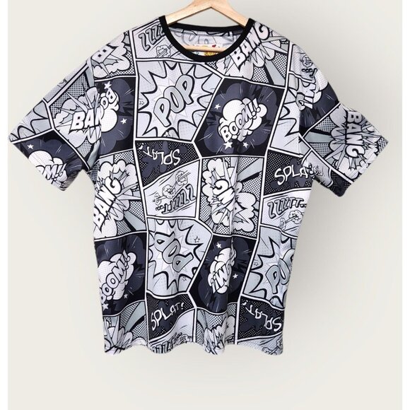 OH SNAP! by Drill Clothing Co. Other - OH SNAP!  Men's 2XL Drill Clothing Co Comic Pop Art T-Shirt Stretch Black White